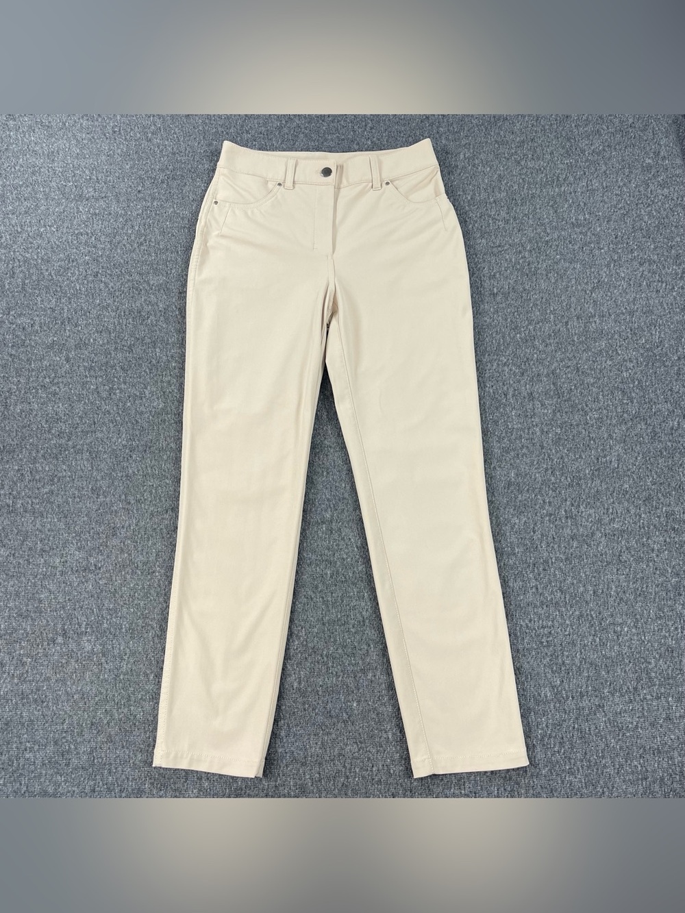 Lululemon Pants Womens Size 4 Beige Khaki City Sleek 5 Pocket 7/8 Warpstream